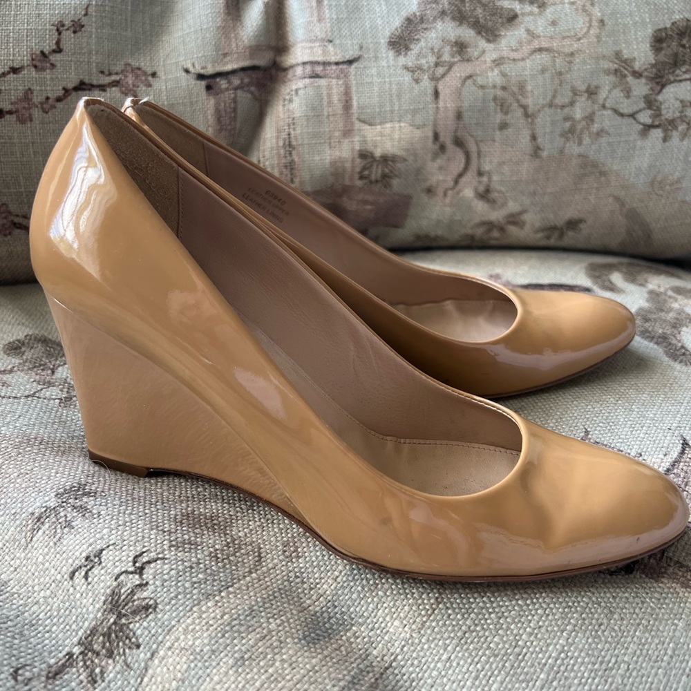 J. Crew patent leather wedges size 8.5